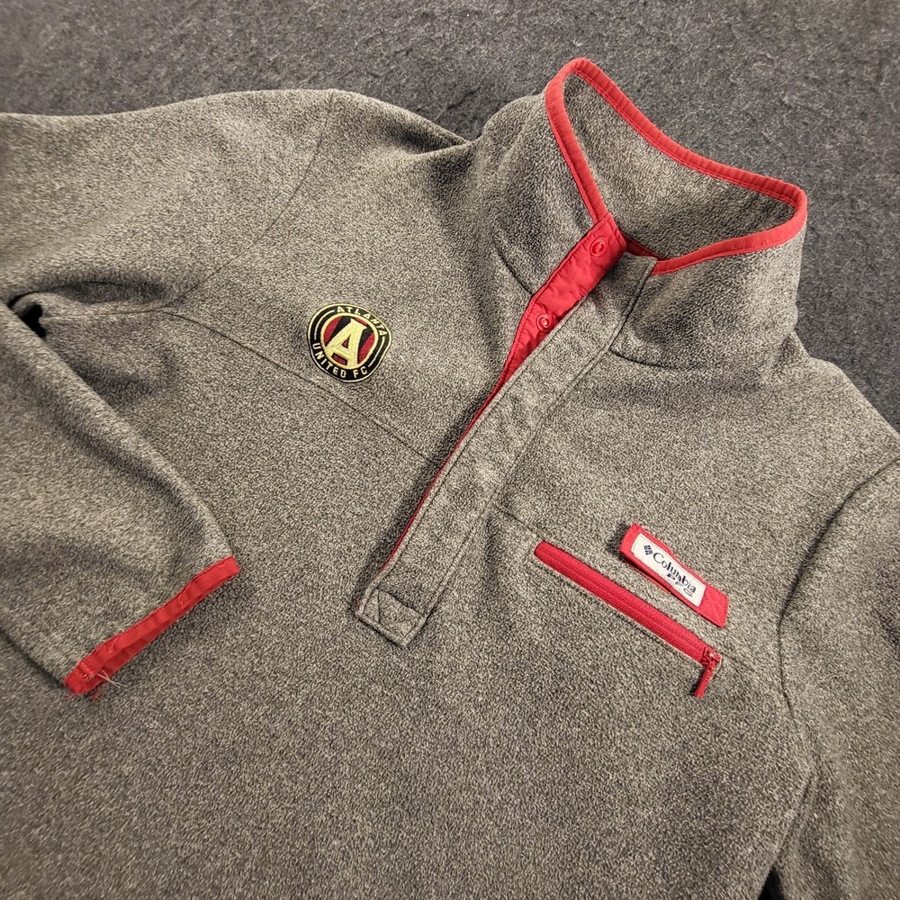 Atlanta United FC MLS Soccer Columbia PFG Gray Fleece Men's M